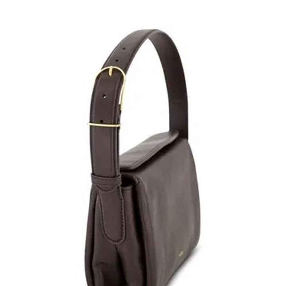 BNWT Vince Sidney Cacao Brown Leather & Gold Hardware Handbag, Reg $348 - Picture 3 of 6